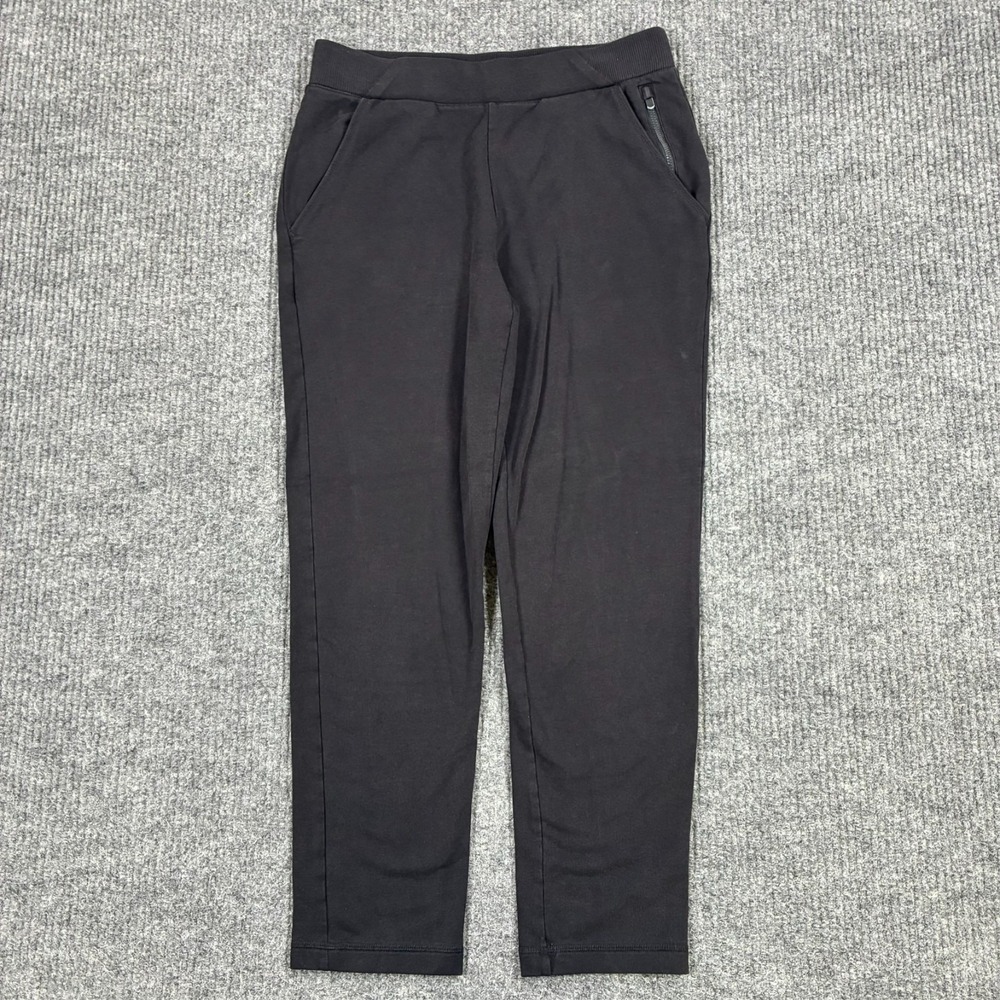 Chico's Zenergy Womens Pants Size 0R Black Pull On Knit Athletic Lounge Mid Rise